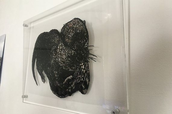 壁にかける切り絵